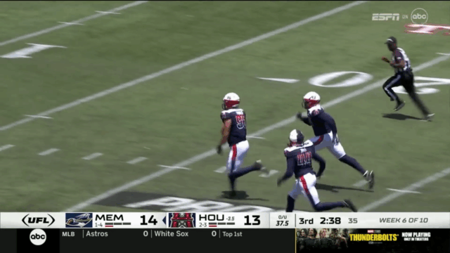 Roughnecks' T.J. Franklin pulls off a NASTY scoop-and-score TD vs. Showboats