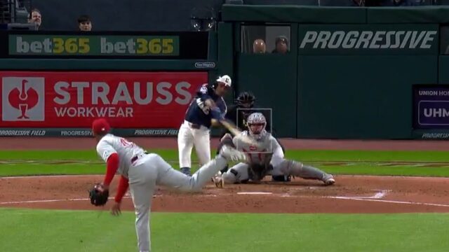 José Ramírez smashes a solo home run, extending Guardians' lead over Phillies