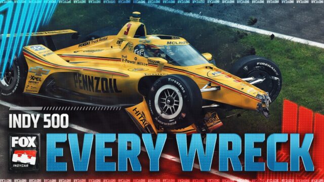 Every Wreck from the 109th Indianapolis 500 | INDYCAR on FOX